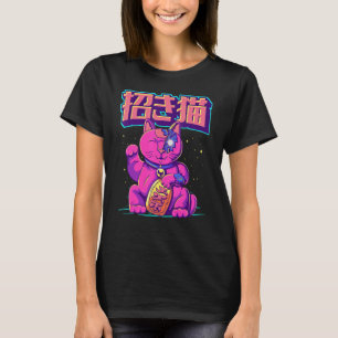 Cyborg Maneki Neko Cat Japansk lucky Cat Cyber Ae T Shirt