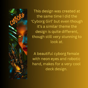 Cyborg Mini Skateboard Bräda 18,5 Cm