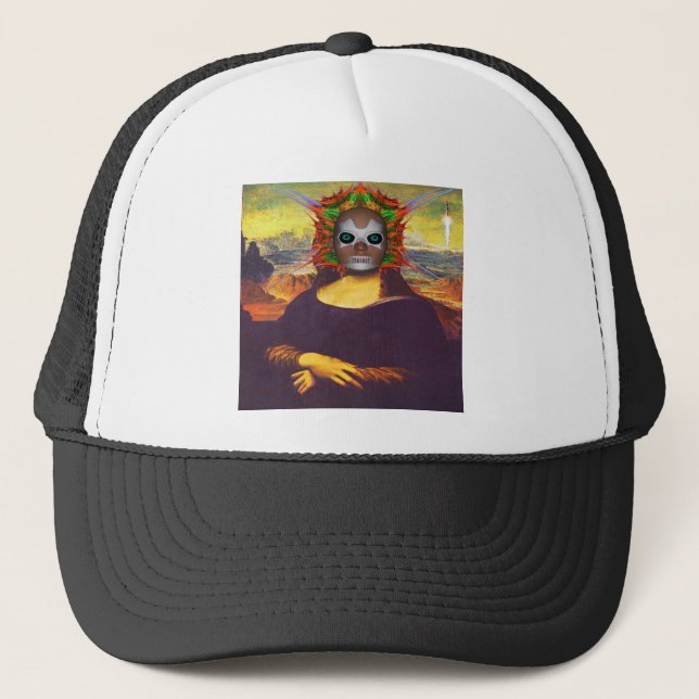 Cyborg Mona Lisa Keps (Framsida)