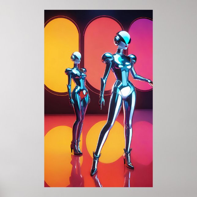 Cyborg Party Girls III Poster (Framsidan)