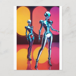 Cyborg Party Girls III Vykort