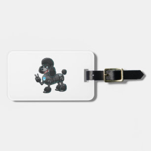 Cyborg Pudel Robot Fredstecken Bagagebricka