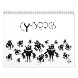 Cyborg Robot Calendar Kalender