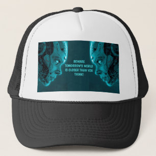 CYBORG ROBOTISK HUVUD KEPS