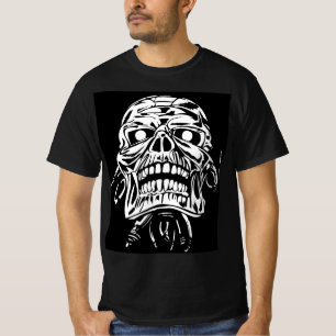 Cyborg Robotisk Kalle Cyberpunk Sci Fi Vektor Graf T Shirt