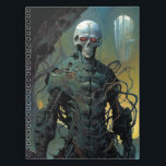 Cyborg Skeleton Futuristiska Science fiction Anteckningsbok<br><div class="desc">Fantasy,  Sci-fi & Horror art av Lunarium.</div>