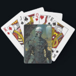 Cyborg Skeleton Futuristiska Science fiction Casinokort<br><div class="desc">Fantasy Art products by The Lunarium.</div>