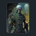 Cyborg Skeleton Futuristiska Science fiction Magnet<br><div class="desc">Fantasy,  Sci-fi & Horror art av Lunarium.</div>