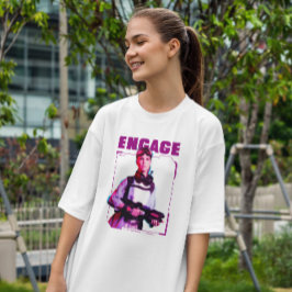 Cyborg Soldier Woman T Shirt