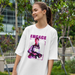 Cyborg Soldier Woman T Shirt
