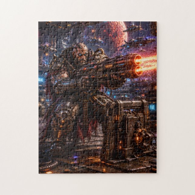 Cyborg Space Pirate — Heavy Gunner Pussel (Vertikal)