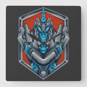Cyborg Square Wall Clock Fyrkantig Klocka