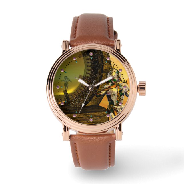 CYBORG TITAN,DESERT HYPERION Science fiction Scifi Armbandsur (Framsida)