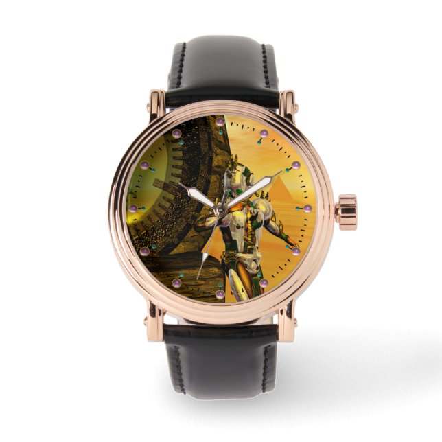 CYBORG TITAN,DESERT HYPERION Science fiction Scifi Armbandsur (Framsida)