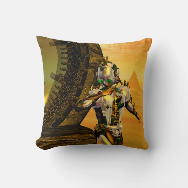 CYBORG TITAN,DESERT HYPERION Science fiction Scifi Kudde (Framsida)