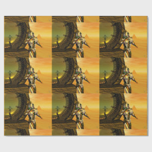 CYBORG TITAN,DESERT HYPERION Science fiction Scifi Presentpapper