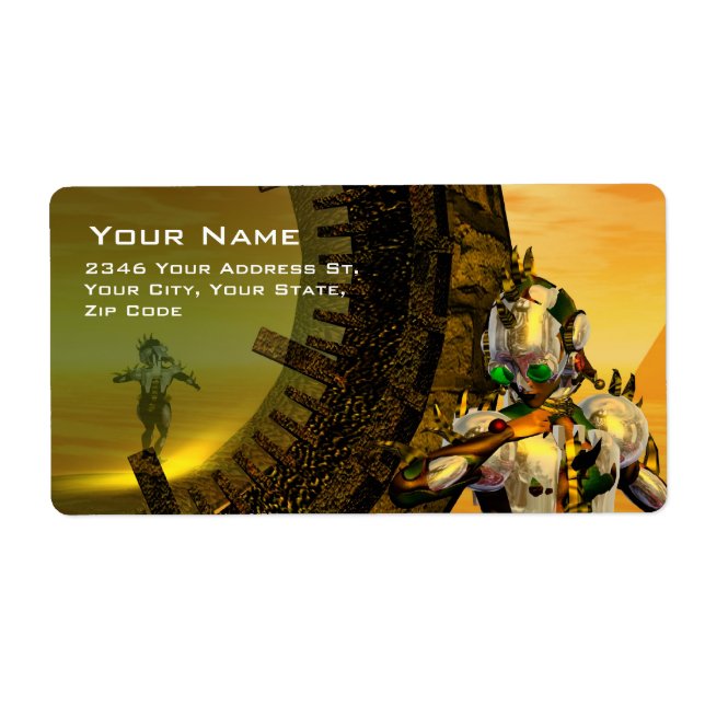 CYBORG TITAN I HYPERION DESERT Sci-Fi Fraktsedel (Framsidan)