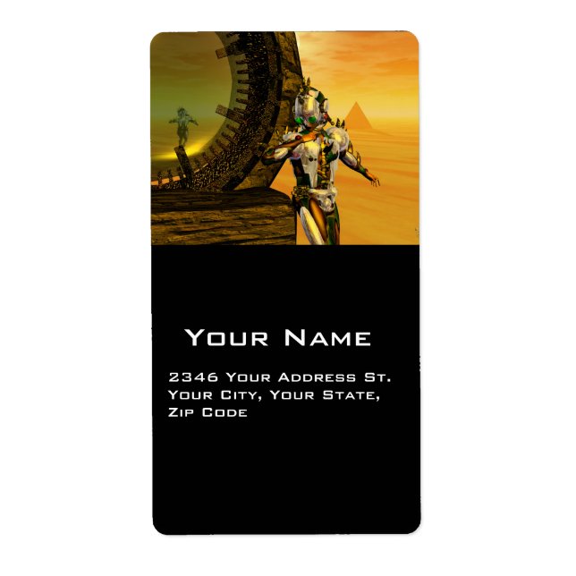 CYBORG TITAN I HYPERION DESERT Sci-Fi Fraktsedel (Framsidan)