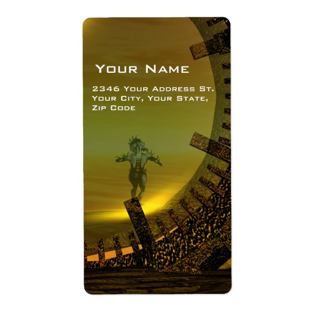 CYBORG TITAN I HYPERION DESERT Sci-Fi Fraktsedel (Framsidan)