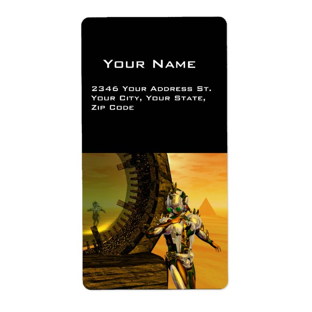 CYBORG TITAN I HYPERION DESERT Sci-Fi Fraktsedel (Framsidan)