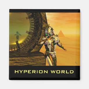 CYBORG TITAN I ÖNSKAN AV HYPERION Science fiction Magnet