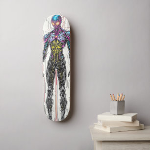 Cyborg Warrior Mini Skateboard Bräda 18,5 Cm