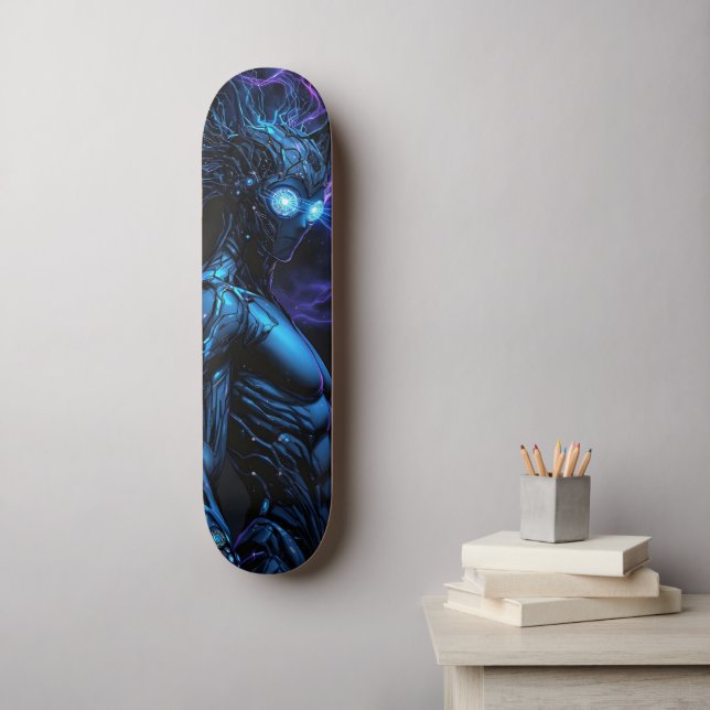 Cyborg Warrior Mini Skateboard Bräda 18,5 Cm (Väggkonst)