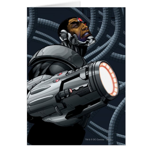 Cyborg & Weapon Bust Hälsningskort (Framsidan)