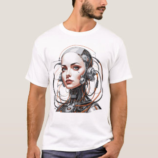 Cyborg weiblich t shirt