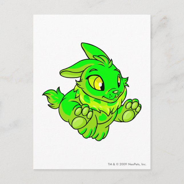 Cybunny Glowing Vykort (Framsida)