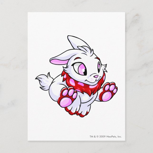 Cybunny Red Vykort (Framsida)