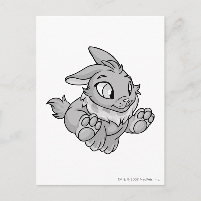 Cybunny silver vykort (Framsida)