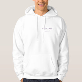 CYC Lila Logotyp - Vit Hoodie Tröja