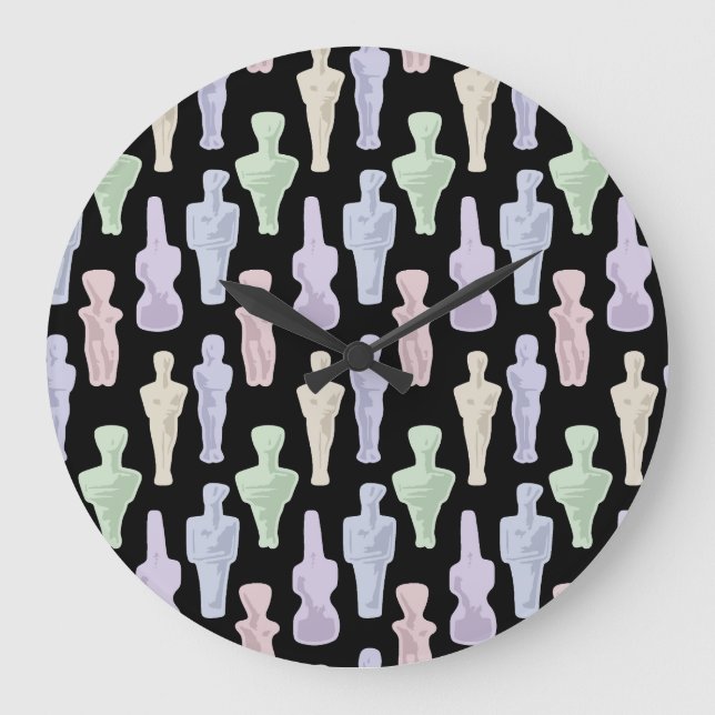 Cycladic Figurines Stor Klocka (Framsida)