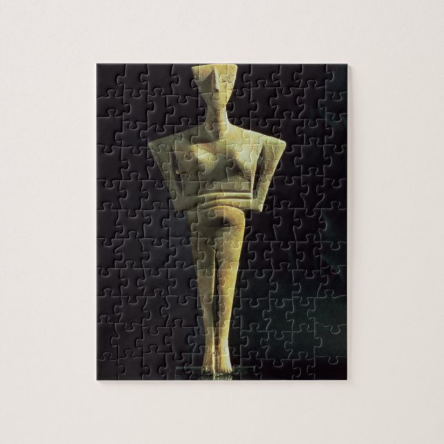 Cycladic kvinnlig figur, från ön av Amorgo, Pussel (Vertikal)