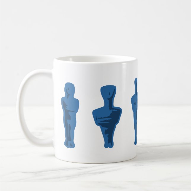 Cycladiska figurer kaffemugg (Vänster)