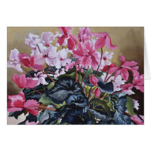 Cyclamen 2004 hälsningskort