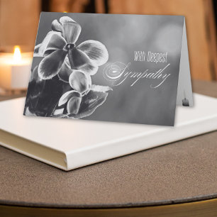 Cyclamen Flowers och ljus Illustration Sympathy Kort