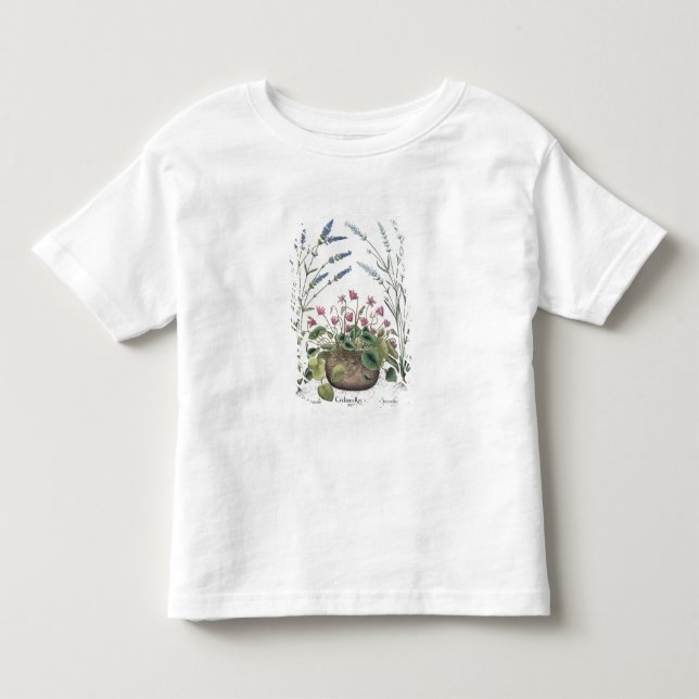 Cyclamen och lavendel: 1.Cyclamen Romanum; 2.Spica Tee Shirt (Framsida)