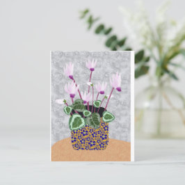 Cyclamen Postcard Vykort