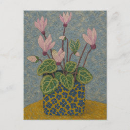 Cyclamen Postcard Vykort