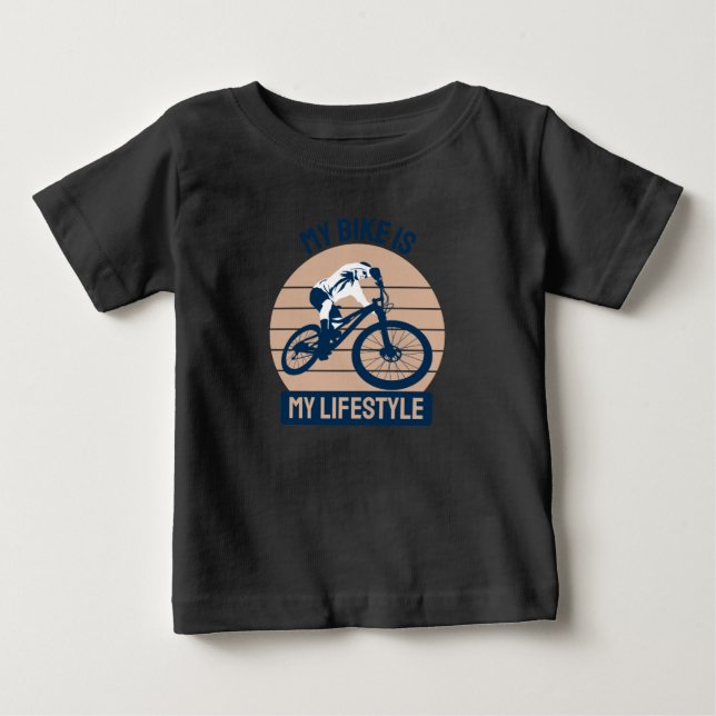 Cycle Älskare - min bike är min livsstil T Shirt (Framsida)