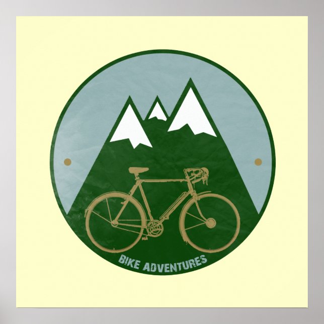 Cycle äventyr print for wall poster (Framsidan)