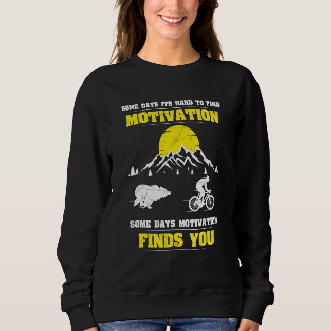 Cycle Bear Haunted Motivation Mountaincykel T Shirt (Framsida)