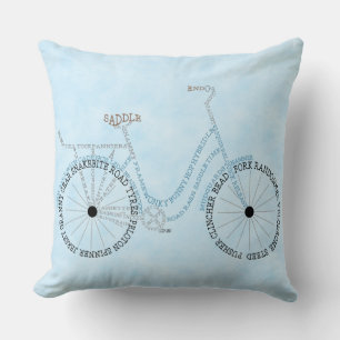 Cycle Bike Cykling Cycling Ord Art Kudde