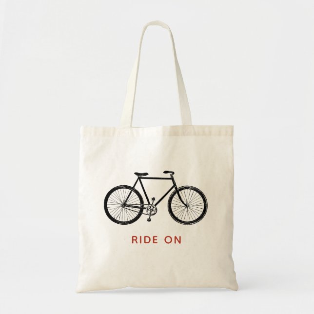 Cycle Bike Personlig Ride on Tote Bag Tygkasse (Framsidan)