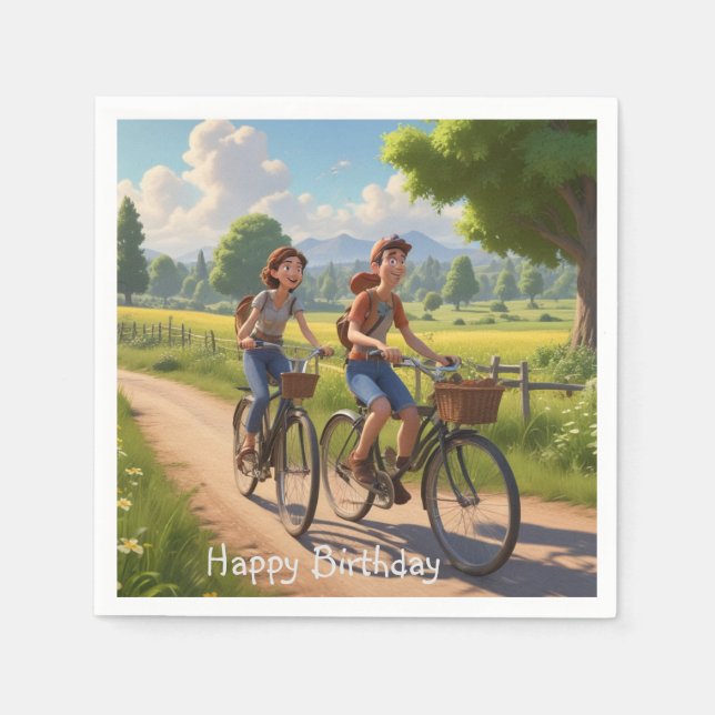 Cycle Birthday Pappersservett (Framsidan)