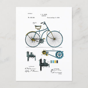 Cycle - C.D. Ris Patent - Färgad Vykort
