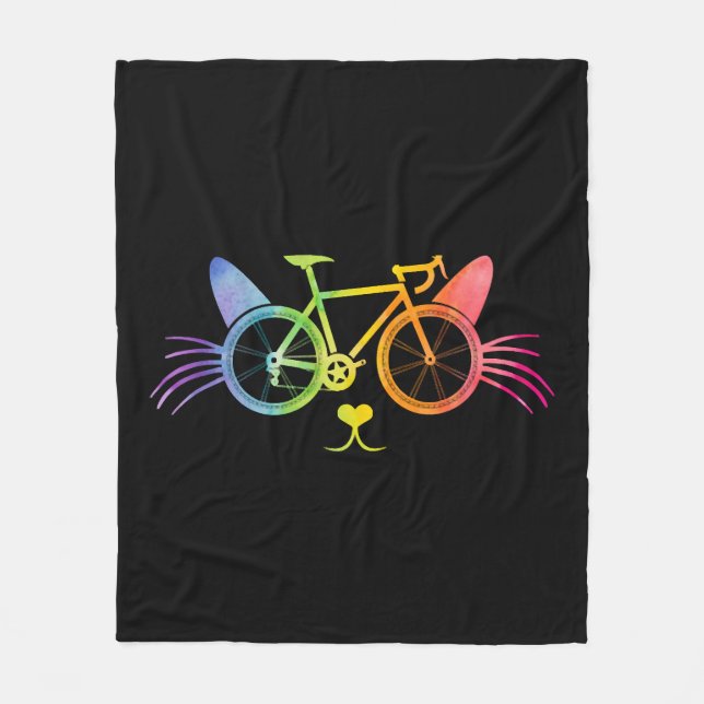 Cycle Cat Lgbt Fleecefilt (Framsidan)
