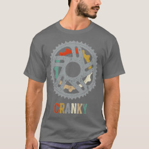 Cycle Cranky Retro Gift för cykling av Älskare T Shirt